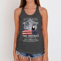 Two Defining Forces Have Ever Offered To Die For You Women's Knotted Racerback Tank