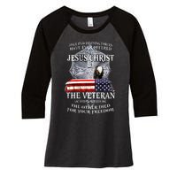 Two Defining Forces Have Ever Offered To Die For You Women's Tri-Blend 3/4-Sleeve Raglan Shirt