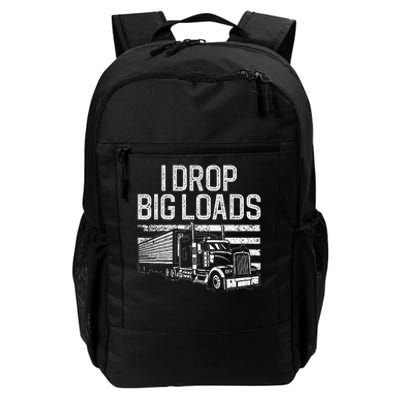 Trucker Design For Semi Truck Funny  Driver Lover Daily Commute Backpack