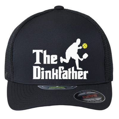 The Dinkfather Funny Pickleball Player Paddleball Lover Flexfit Unipanel Trucker Cap
