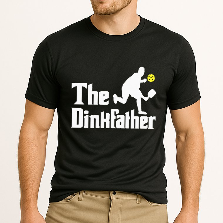 The Dinkfather Funny Pickleball Player Paddleball Lover Performance Shirt