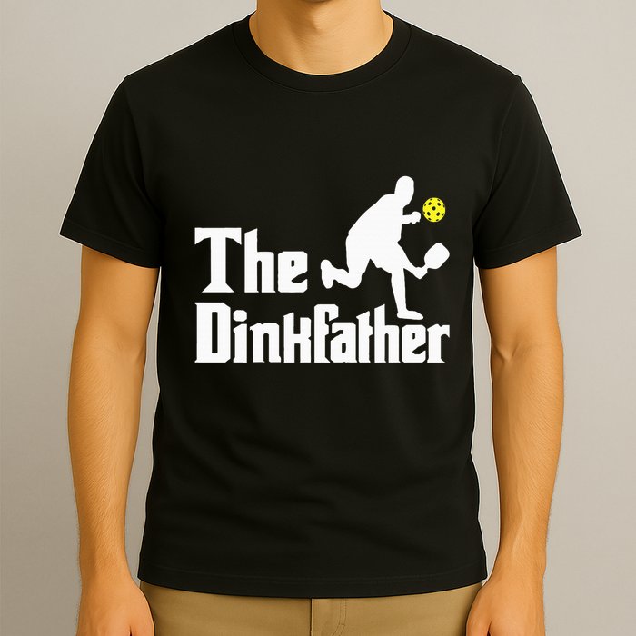 The Dinkfather Funny Pickleball Player Paddleball Lover T-Shirt