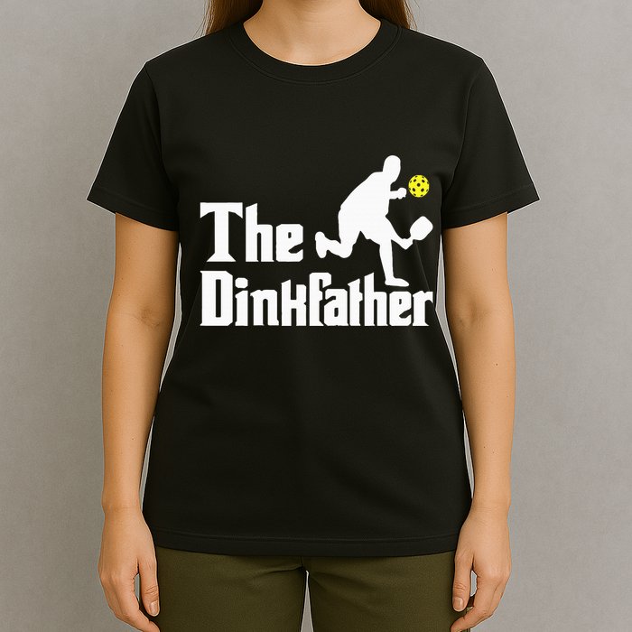 The Dinkfather Funny Pickleball Player Paddleball Lover T-Shirt