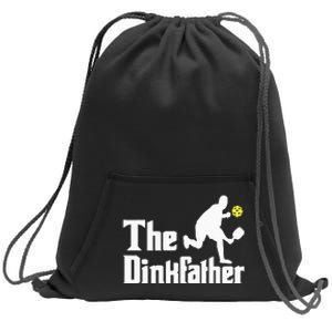 The Dinkfather Funny Pickleball Player Paddleball Lover Sweatshirt Cinch Pack Bag