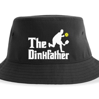 The Dinkfather Funny Pickleball Player Paddleball Lover Sustainable Bucket Hat