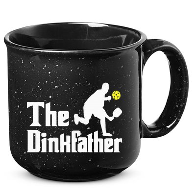 The Dinkfather Funny Pickleball Player Paddleball Lover 15oz Campfire Ceramic Mug