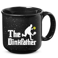 The Dinkfather Funny Pickleball Player Paddleball Lover 15oz Campfire Ceramic Mug