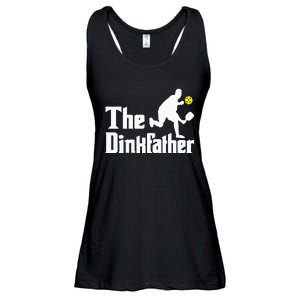 The Dinkfather Funny Pickleball Player Paddleball Lover Ladies Essential Flowy Tank