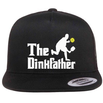 The Dinkfather Funny Pickleball Player Paddleball Lover Flatbill Hat