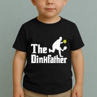 The Dinkfather Funny Pickleball Player Paddleball Lover Toddler T-Shirt