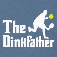 The Dinkfather Funny Pickleball Player Paddleball Lover Garment-Dyed Sweatshirt