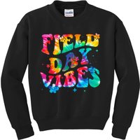 Tie Dye Field Day Vibes Last Day Of School Field Day Teacher Kids Sweatshirt