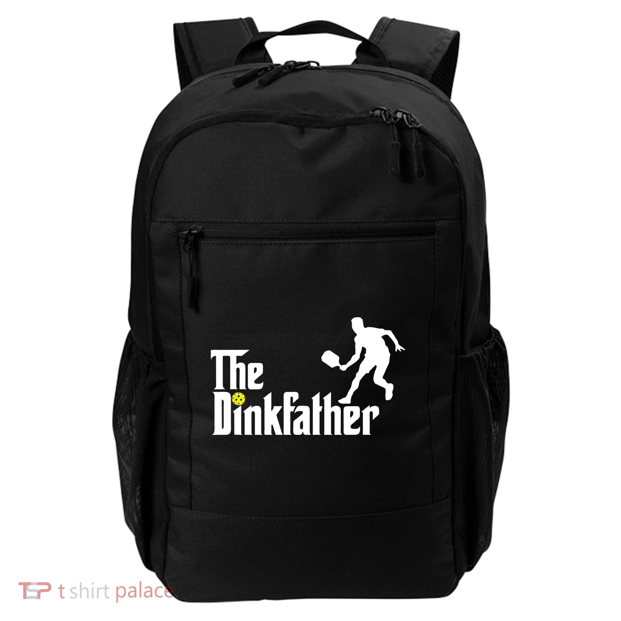 The Dink Father Pickleball Dad Funny Pickleball Backpack