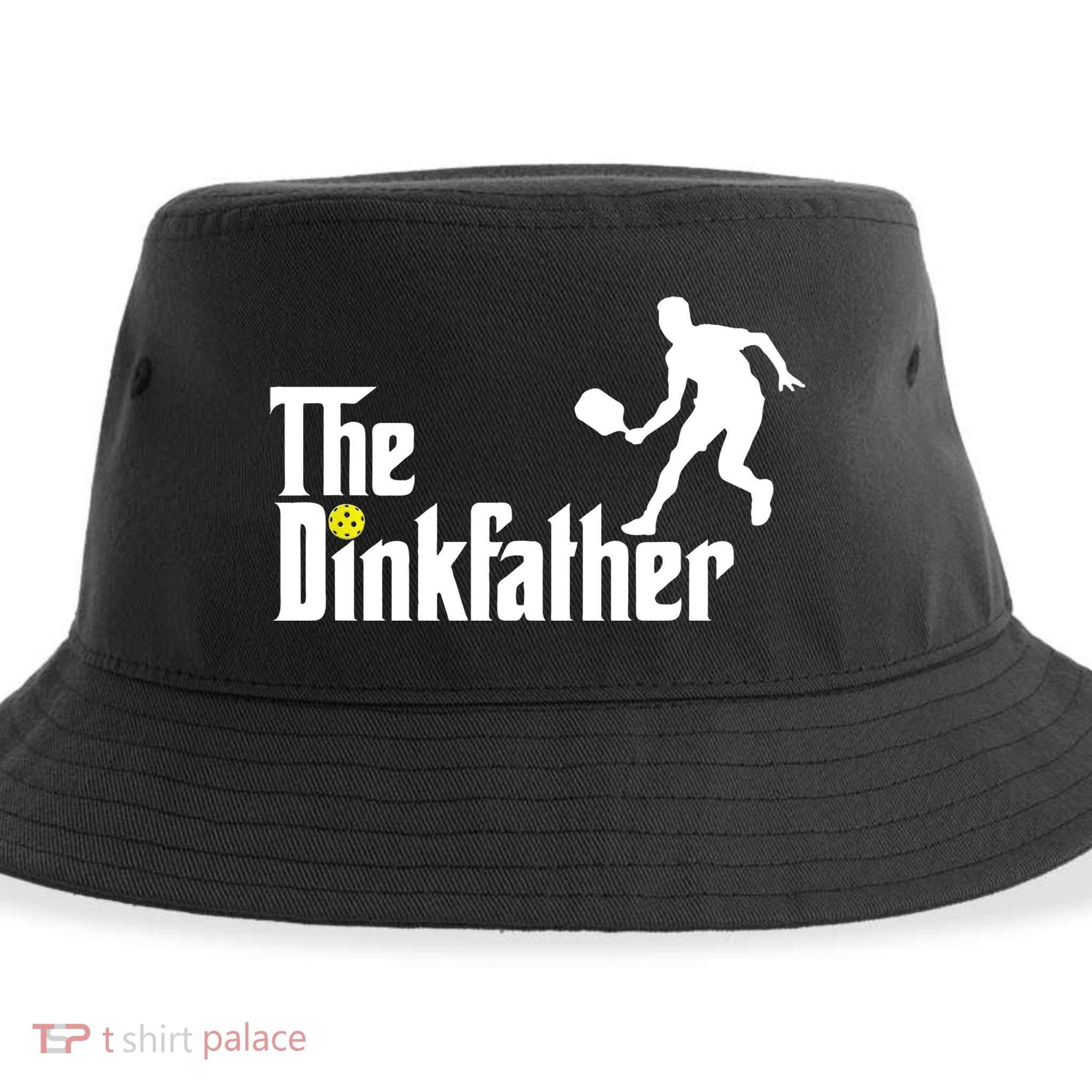 The Dink Father Pickleball Dad Funny Pickleball Sustainable Bucket Hat