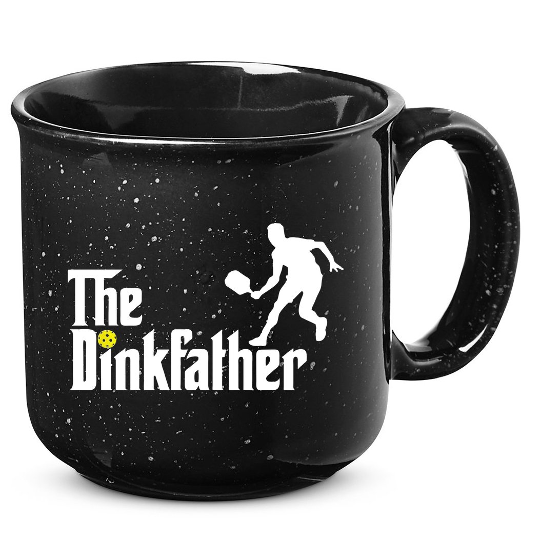 The Dink Father Pickleball Dad Funny Pickleball 15oz Campfire Ceramic Mug