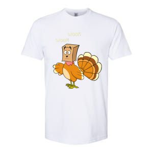 Thanksgiving Dog Fake Dog Woof Thanksgiving Turkey Softstyle CVC T-Shirt