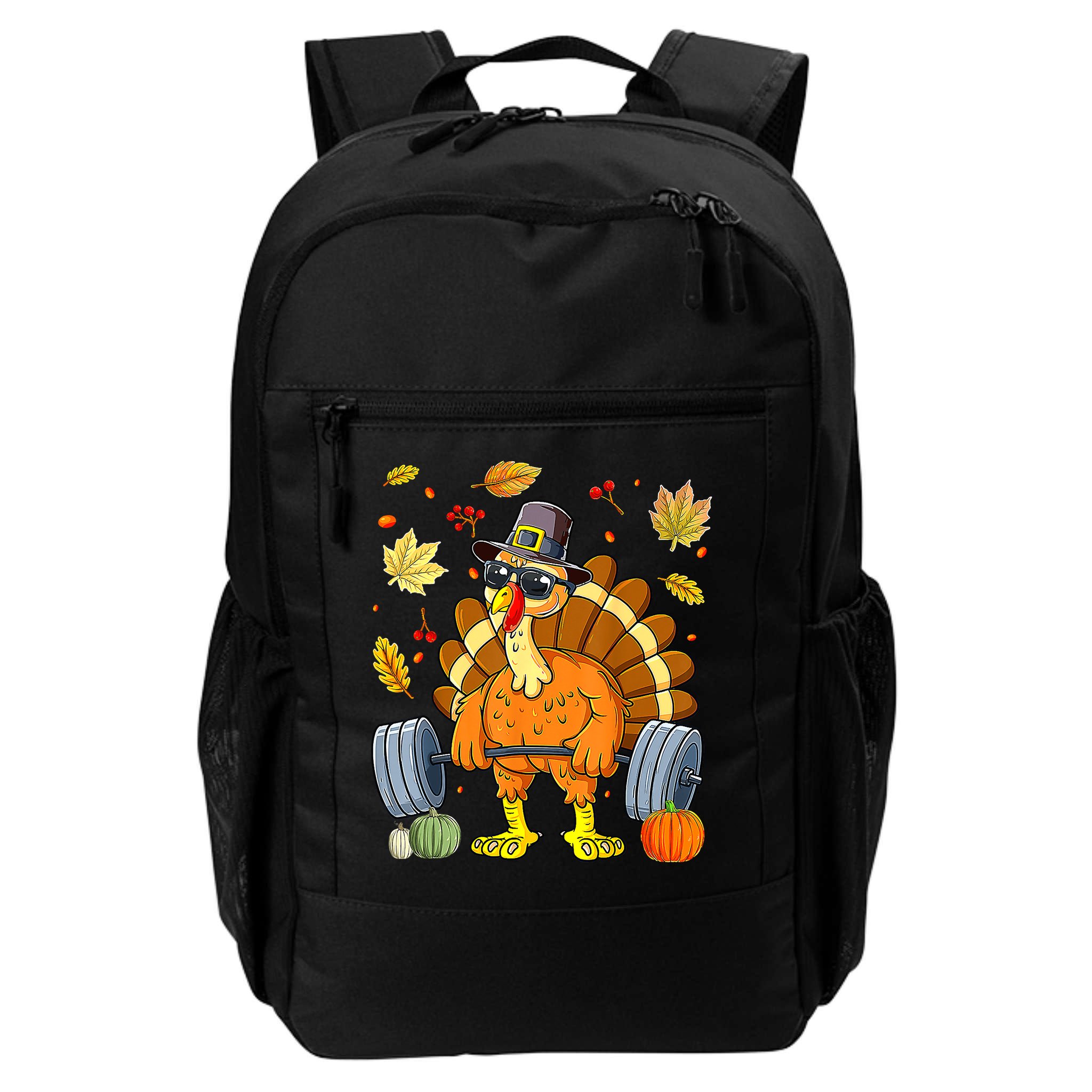 Turkey Deadlift Fitness Weightlifting Thanksgiving Day Backpack