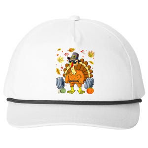 Turkey Deadlift Fitness Weightlifting Thanksgiving Day Snapback Five-Panel Rope Hat