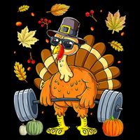 Turkey Deadlift Fitness Weightlifting Thanksgiving Day Toddler Hoodie