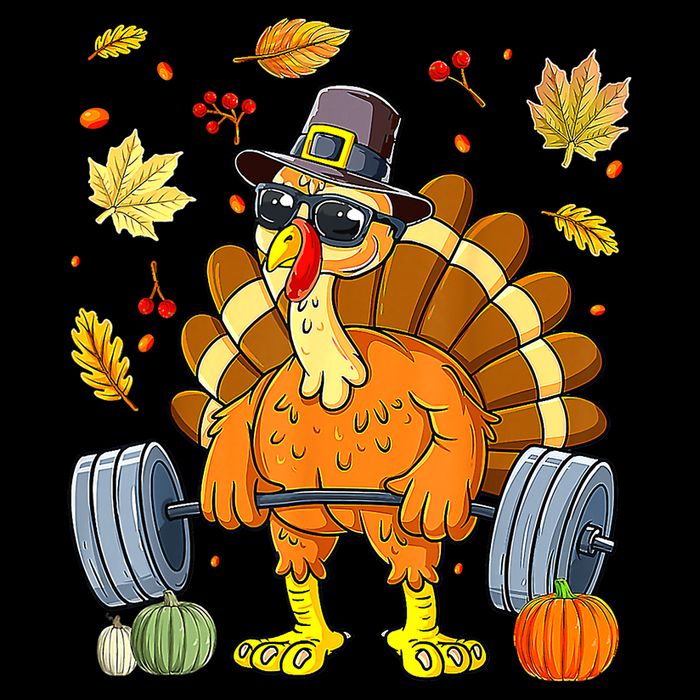 Turkey Deadlift Fitness Weightlifting Thanksgiving Day Toddler Hoodie