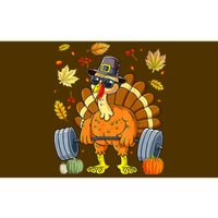 Turkey Deadlift Fitness Weightlifting Thanksgiving Day Bumper Sticker