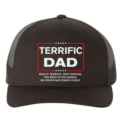 Terrific Dad Funny Donald Trump Fathers Day Gift Yupoong Adult 5-Panel Trucker Hat