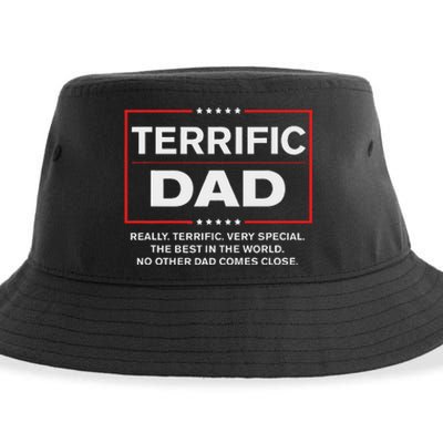 Terrific Dad Funny Donald Trump Fathers Day Gift Sustainable Bucket Hat