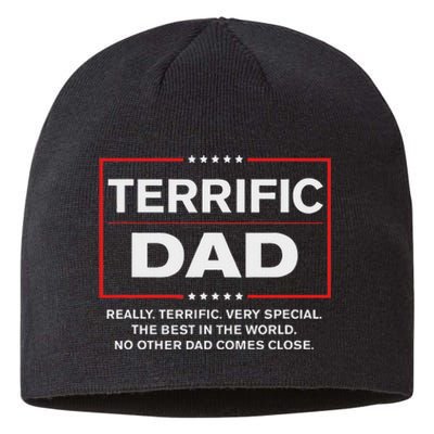 Terrific Dad Funny Donald Trump Fathers Day Gift Sustainable Beanie