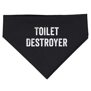 Toilet Destroyer Funny Gag Gift  USA-Made Doggie Bandana