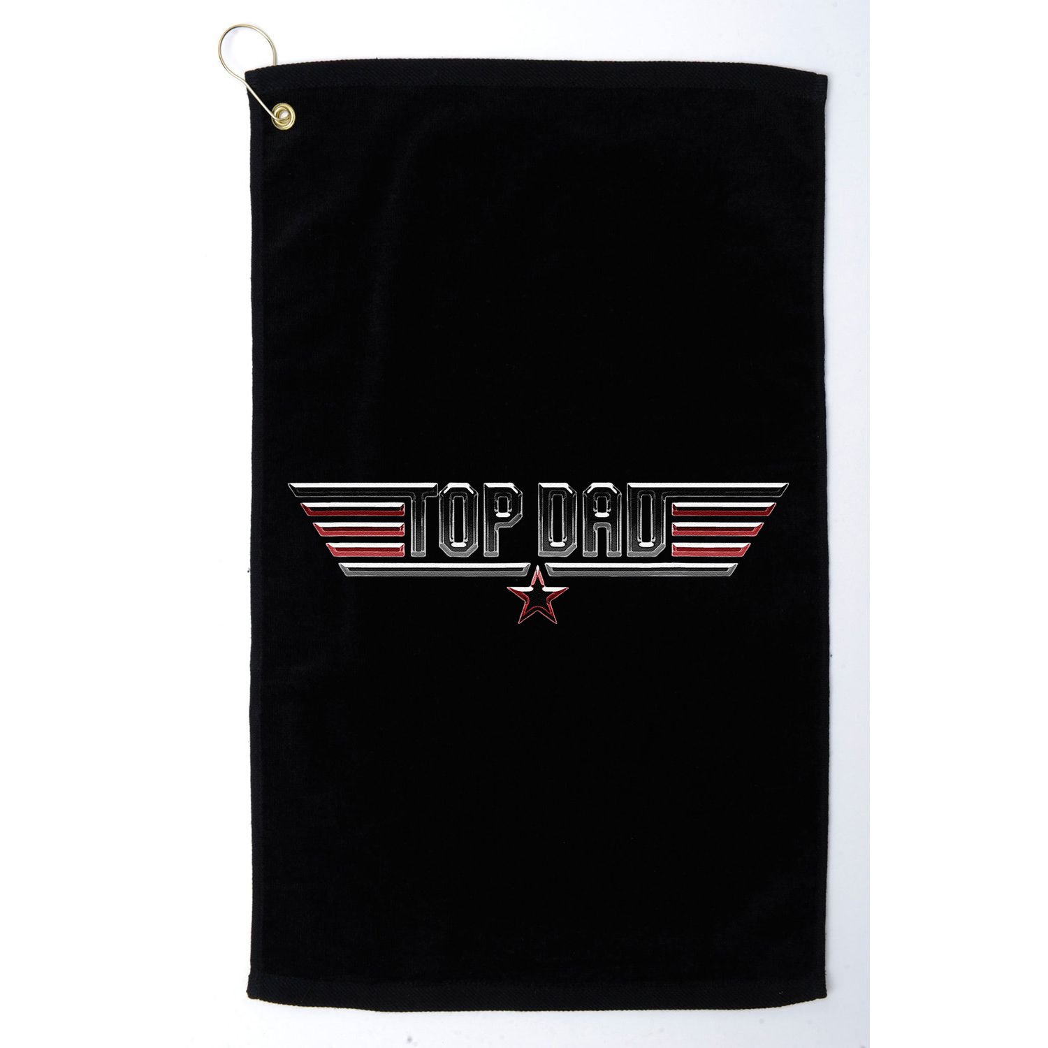 Top Dad Funny Gift Father Fathers Day 80s Daddy 1980s Golf Towel