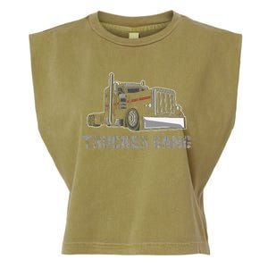 Truck Driver Funny Big Trucking Trucker Gang Garment-Dyed Women's Muscle Tee