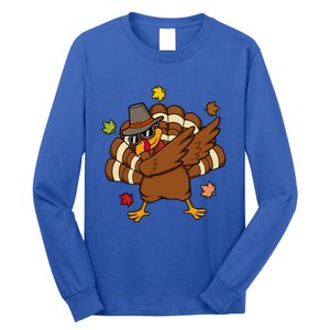 Turkey Dabbing Funny Thanksgiving Family Graphic Great Gift Long Sleeve Shirt