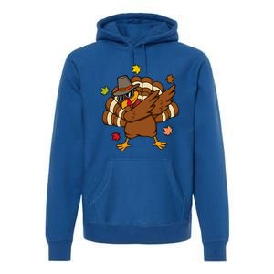 Turkey Dabbing Funny Thanksgiving Family Graphic Great Gift Premium Hoodie