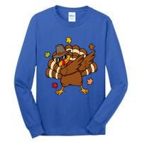 Turkey Dabbing Funny Thanksgiving Family Graphic Great Gift Tall Long Sleeve T-Shirt