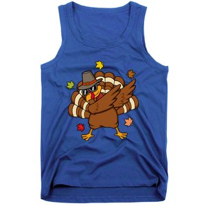 Turkey Dabbing Funny Thanksgiving Family Graphic Great Gift Tank Top