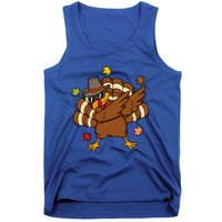 Turkey Dabbing Funny Thanksgiving Family Graphic Great Gift Tank Top