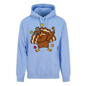 Turkey Dabbing Funny Thanksgiving Family Graphic Great Gift Unisex Surf Hoodie