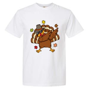 Turkey Dabbing Funny Thanksgiving Family Graphic Great Gift Garment-Dyed Heavyweight T-Shirt