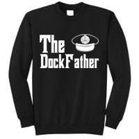 The Dock Father Captain Of The Boat Dad Funny Fathers Day Sweatshirt