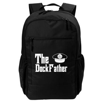 The Dock Father Captain Of The Boat Dad Funny Fathers Day Backpack