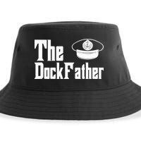 The Dock Father Captain Of The Boat Dad Funny Fathers Day Sustainable Bucket Hat