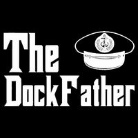 The Dock Father Captain Of The Boat Dad Funny Fathers Day Sustainable Bucket Hat