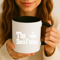 The Dock Father Captain Of The Boat Dad Funny Fathers Day Mug