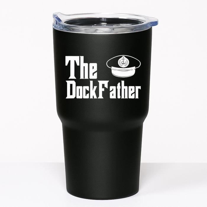 The Dock Father Captain Of The Boat Dad Funny Fathers Day Tumbler
