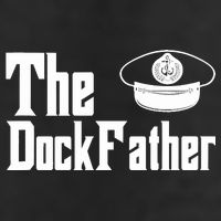 The Dock Father Captain Of The Boat Dad Funny Fathers Day 25L Jumbo Tote