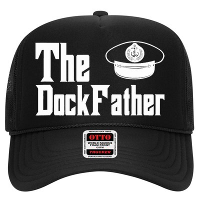 The Dock Father Captain Of The Boat Dad Funny Fathers Day Trucker Hat