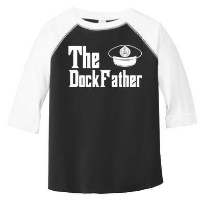 The Dock Father Captain Of The Boat Dad Funny Fathers Day Toddler Fine Jersey T-Shirt