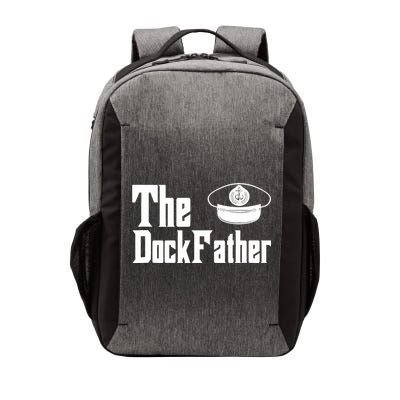 The Dock Father Captain Of The Boat Dad Funny Fathers Day Vector Backpack