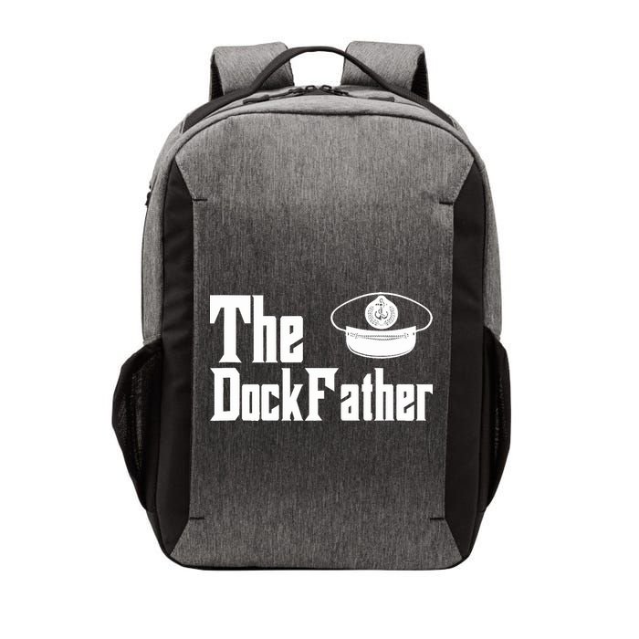 The Dock Father Captain Of The Boat Dad Funny Fathers Day Vector Backpack