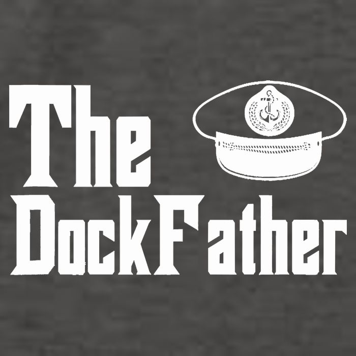 The Dock Father Captain Of The Boat Dad Funny Fathers Day Vector Backpack